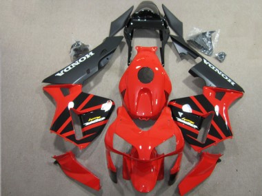 Red Black 2003-2004 Honda CBR600RR Plastics Fairings