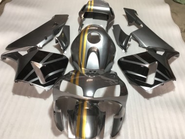 Silver Gold Black 2003-2004 Honda CBR600RR Fairings