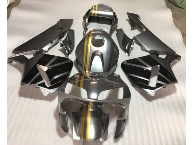 Silver Gold Black 2003-2004 Honda CBR600RR Fairings