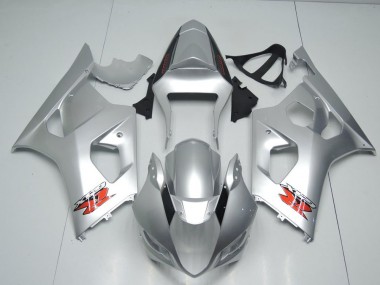 Silver OEM Style 2003-2004 Suzuki GSXR 1000 Fairings