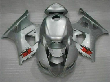 Silver 2003-2004 Suzuki GSXR 1000 Abs Fairing Kit