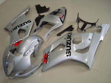 Silver 2003-2004 Suzuki GSXR 1000 Fairings