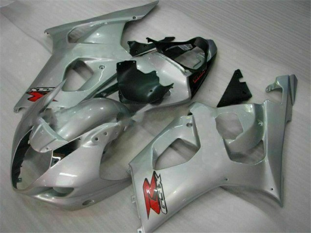Silver 2003-2004 Suzuki GSXR 1000 Full Fairing Kit
