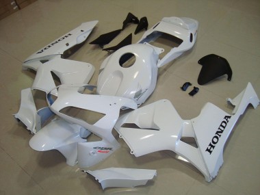 White Black Decal 2003-2004 Honda CBR600RR Fairings