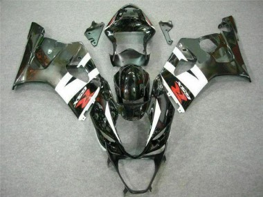 White Black 2003-2004 Suzuki GSXR 1000 Fairing Kit & Bodywork
