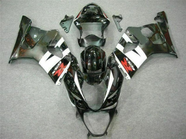 White Black 2003-2004 Suzuki GSXR 1000 Fairing Kit & Bodywork