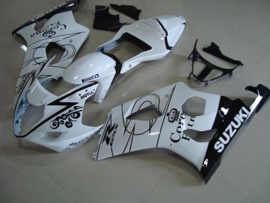 White Corona 2003-2004 Suzuki GSXR 1000 Fairings