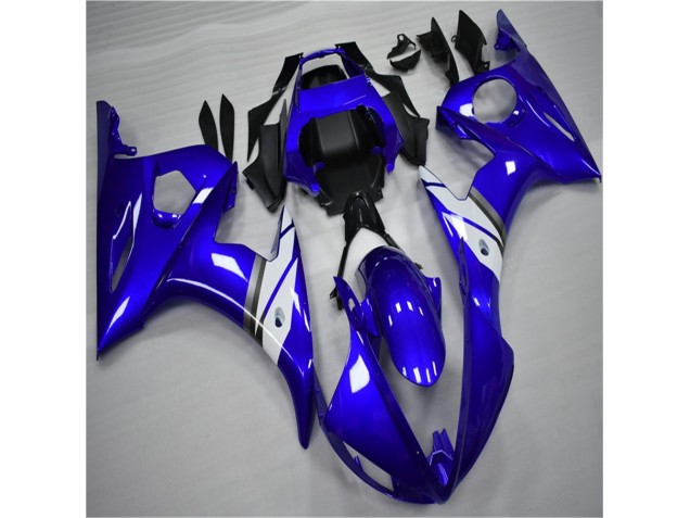 Blue White 2003-2005 Yamaha YZF R6 Abs Fairings Blue White 2003-2005 Yamaha YZF R6 Abs Fairings
