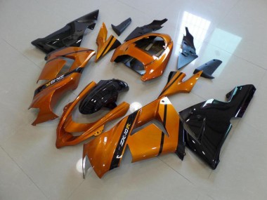 Gold Black 2003-2005 Kawasaki Ninja ZX10R Fairings