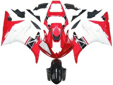 Red White Black 2003-2005 Yamaha YZF R6 Fairings