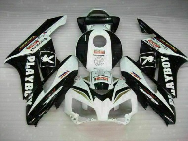Black White 2004-2005 Honda CBR1000RR Fairings