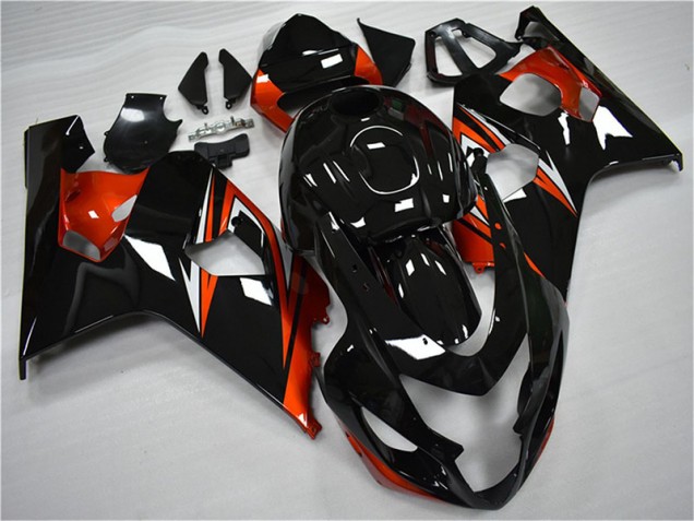 Orange Black 2004-2005 Suzuki GSXR 600/750 Fairings