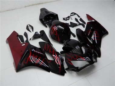 Red Black 2004-2005 Honda CBR1000RR Fairings