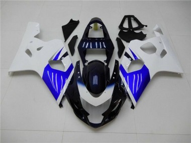 White Blue 2004-2005 Suzuki GSXR 600/750 Fairings