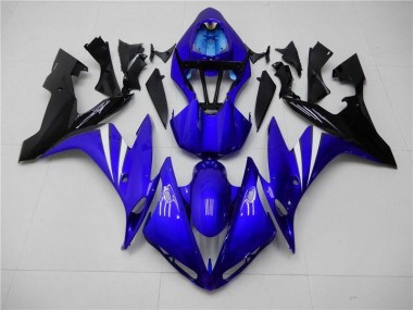 Blue Black 2004-2006 Yamaha YZF R1 Full Fairing Kit