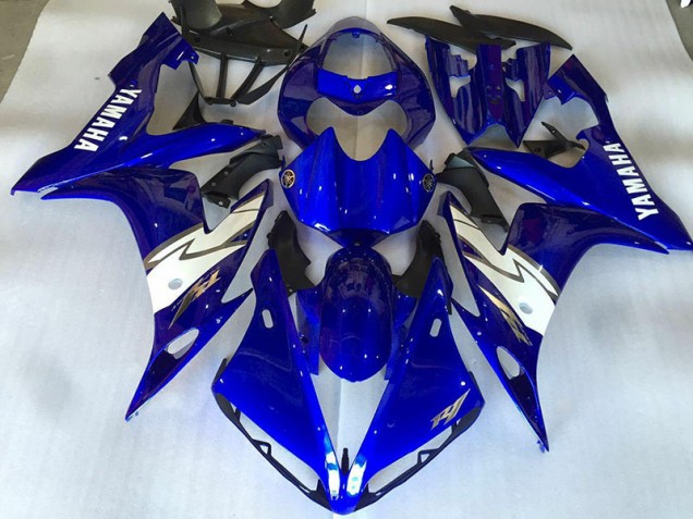 Glossy Blue White 2004-2006 Yamaha YZF R1 Fairings