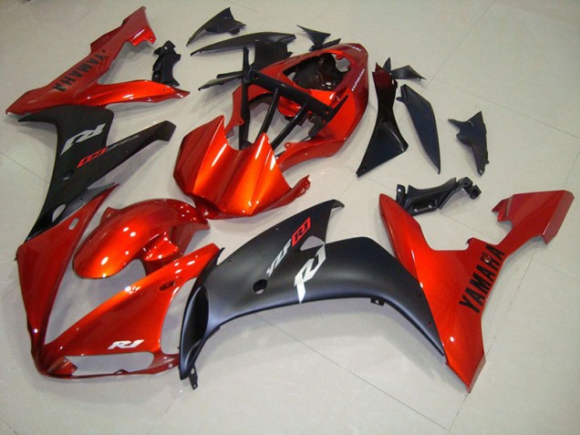 Red Matte Black 2004-2006 Yamaha YZF R1 Fairings
