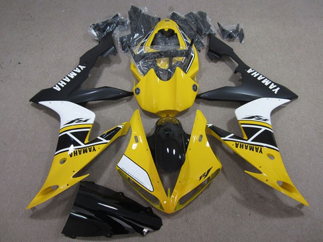 Yellow White Black 2004-2006 Yamaha YZF R1 Fairings