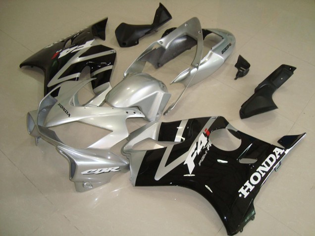 Black Silver 2004-2007 Honda CBR600 F4i Fairings & Bodywork