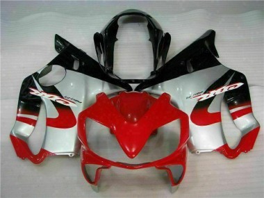 Red Silver 2004-2007 Honda CBR600 F4i Fairings