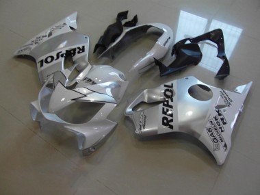 White Repsol 2004-2007 Honda CBR600 F4i Fairings