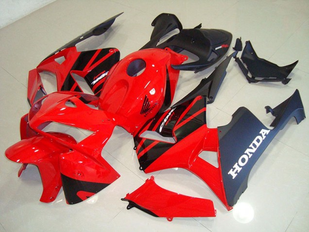 Red Black 2005-2006 Honda CBR600RR Plastics Fairing Kit Red Black 2005-2006 Honda CBR600RR Plastics Fairing Kit