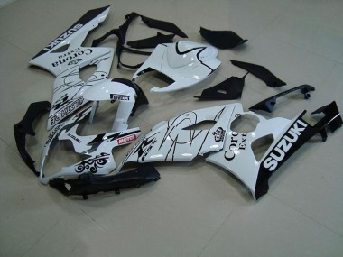 White Corona 2005-2006 Suzuki GSXR 1000 Fairings