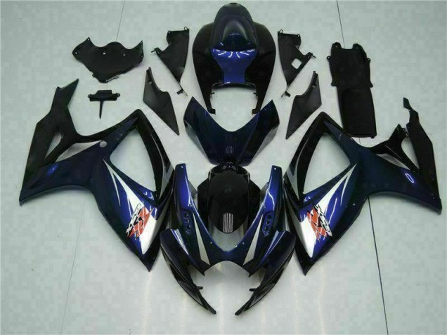 Black Blue 2006-2007 Suzuki GSXR 600/750 Fairings