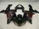 Black Grey Red 2006-2007 Kawasaki Ninja ZX10R Fairings