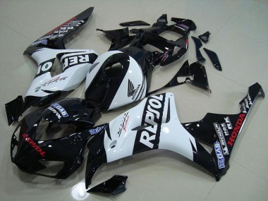 Black White Repsol 2006-2007 Honda CBR1000RR Fairings