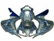 Blue Flame Silver 2006-2007 Honda CBR1000RR Fairings