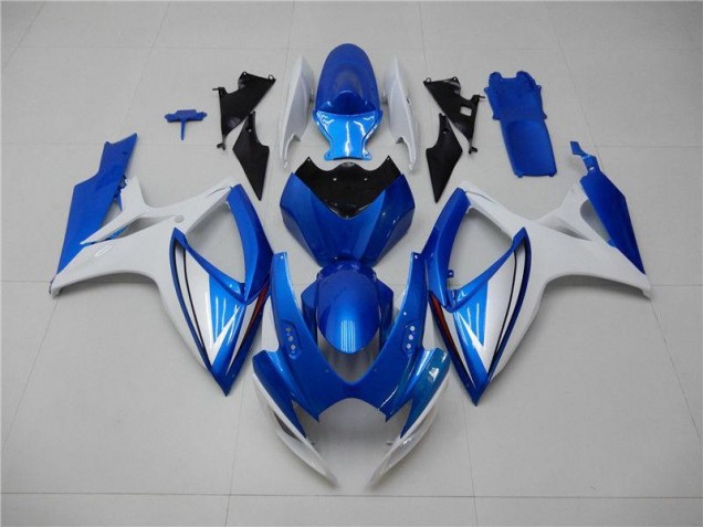 Blue White 2006-2007 Suzuki GSXR 600/750 Plastics Fairing Kits