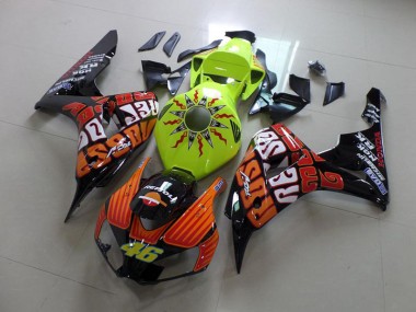 Fluro Rossi 2006-2007 Honda CBR1000RR Fairings