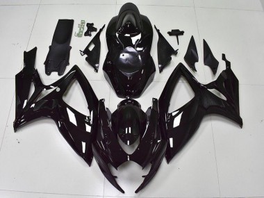 Glossy Black 2006-2007 Suzuki GSXR 600/750 Fairings