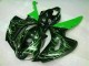 Green Flame Black 2006-2007 Honda CBR1000RR Fairings
