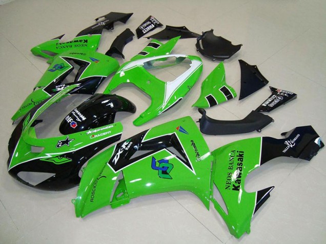 Green 2006-2007 Kawasaki Ninja ZX10R Fairings Green 2006-2007 Kawasaki Ninja ZX10R Fairings