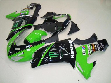 Green Monster 2006-2007 Kawasaki Ninja ZX10R Fairings