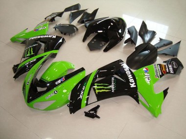 Green Monster 2006-2007 Kawasaki Ninja ZX10R Full Fairing Kit