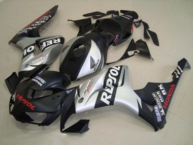 Matte Black Silver Repsol 2006-2007 Honda CBR1000RR Fairings