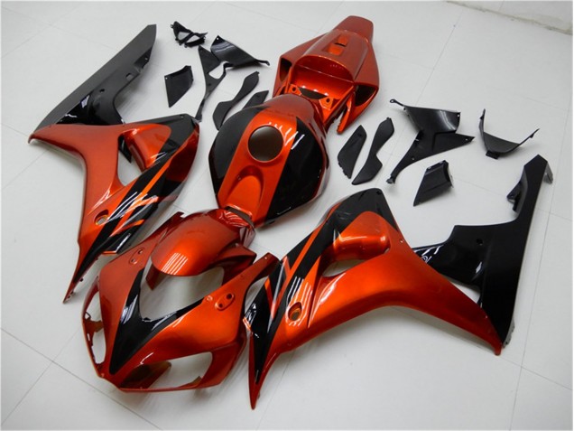 Orange Black 2006-2007 Honda CBR1000RR Fairings Orange Black 2006-2007 Honda CBR1000RR Fairings