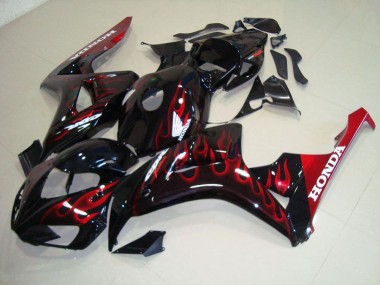 Red Flame 2006-2007 Honda CBR1000RR Fairings