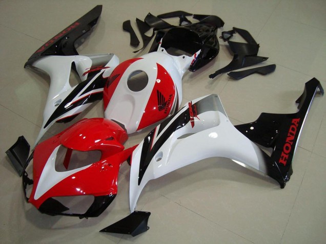 Red White Black 2006-2007 Honda CBR1000RR Full Plastics Fairings