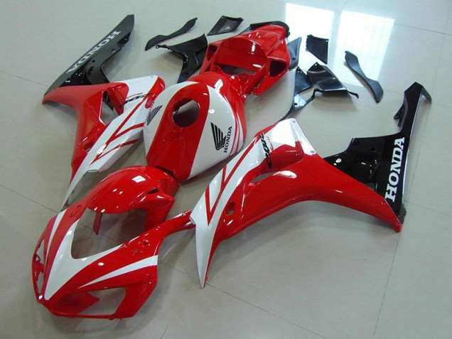 Red White 2006-2007 Honda CBR1000RR Fairings