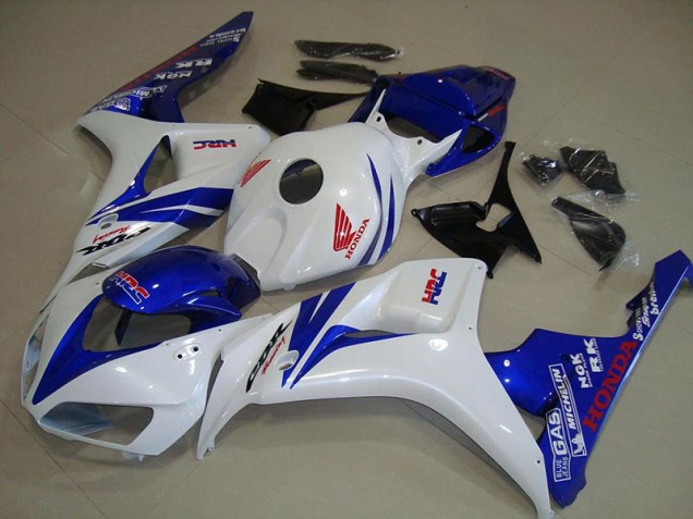 White and Blue 2006-2007 Honda CBR1000RR Fairings White and Blue 2006-2007 Honda CBR1000RR Fairings