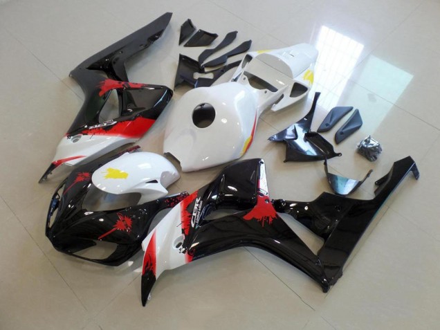 White Black with No Sticker 2006-2007 Honda CBR1000RR Fairings White Black with No Sticker 2006-2007 Honda CBR1000RR Fairings