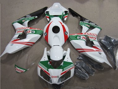 White Green Red Castrol 2006-2007 Honda CBR1000RR Fairings