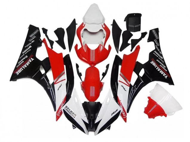 White Red Black 2006-2007 Yamaha YZF R6 Fairings & Bodywork White Red Black 2006-2007 Yamaha YZF R6 Fairings & Bodywork