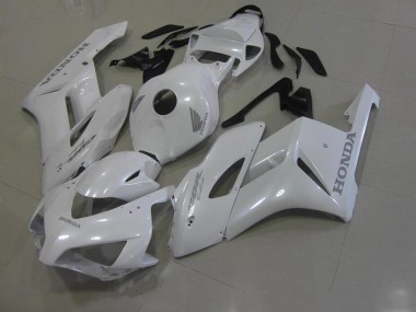 White with Silver Decals 2006-2007 Honda CBR1000RR Fairings