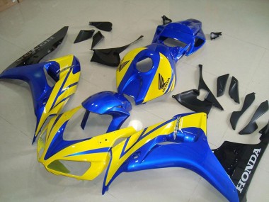 Yellow Blue Black 2006-2007 Honda CBR1000RR Fairings