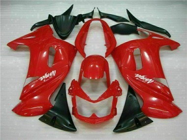 Glossy Red 2006-2008 Kawasaki Ninja EX650 Fairings